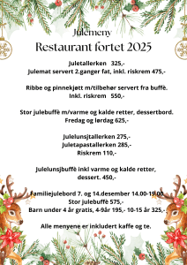 Julemeny Restaurant fortet 2025
