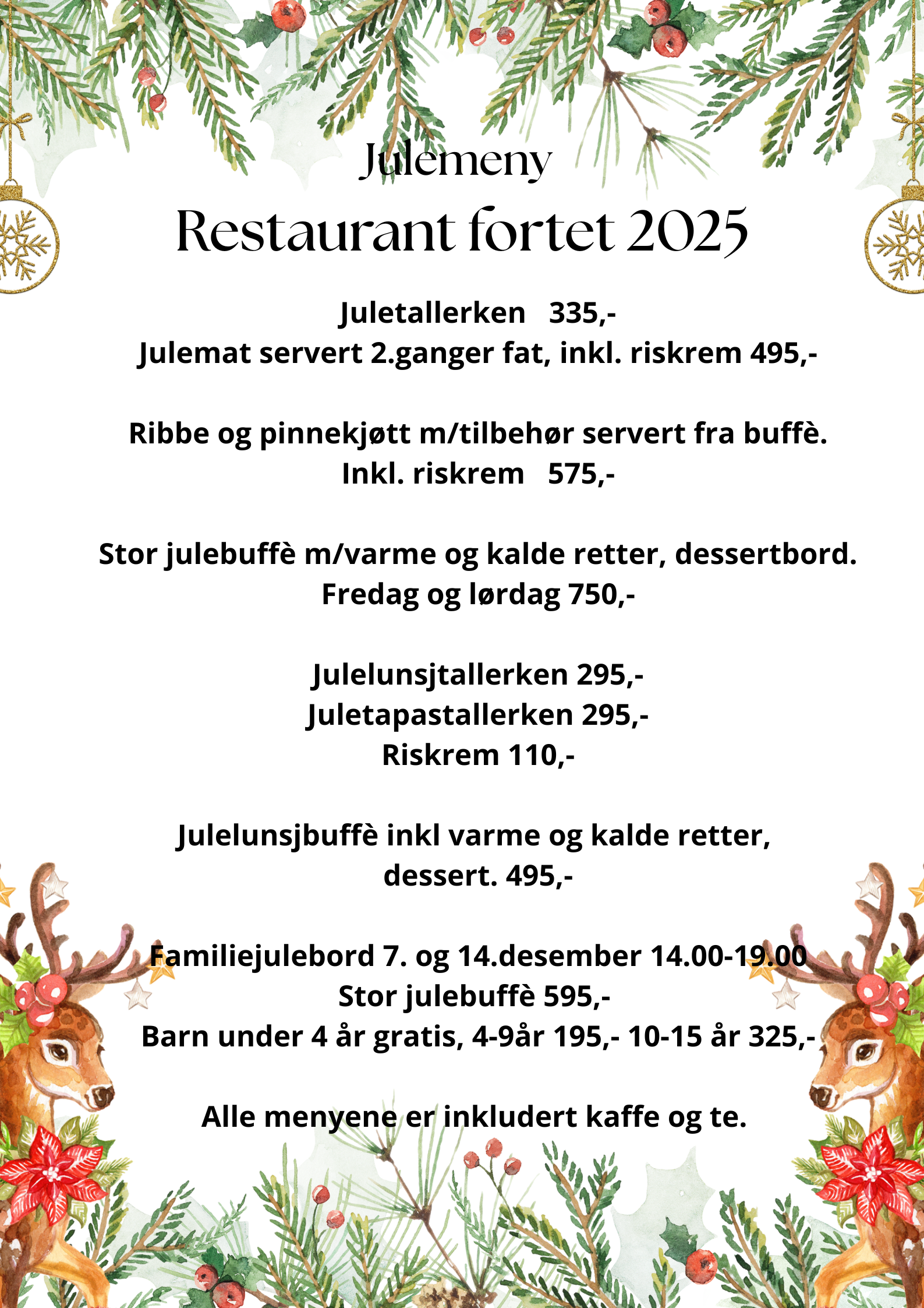 Julemeny Restaurant fortet 2025 (1) Julemeny Restaurant fortet 2025 1